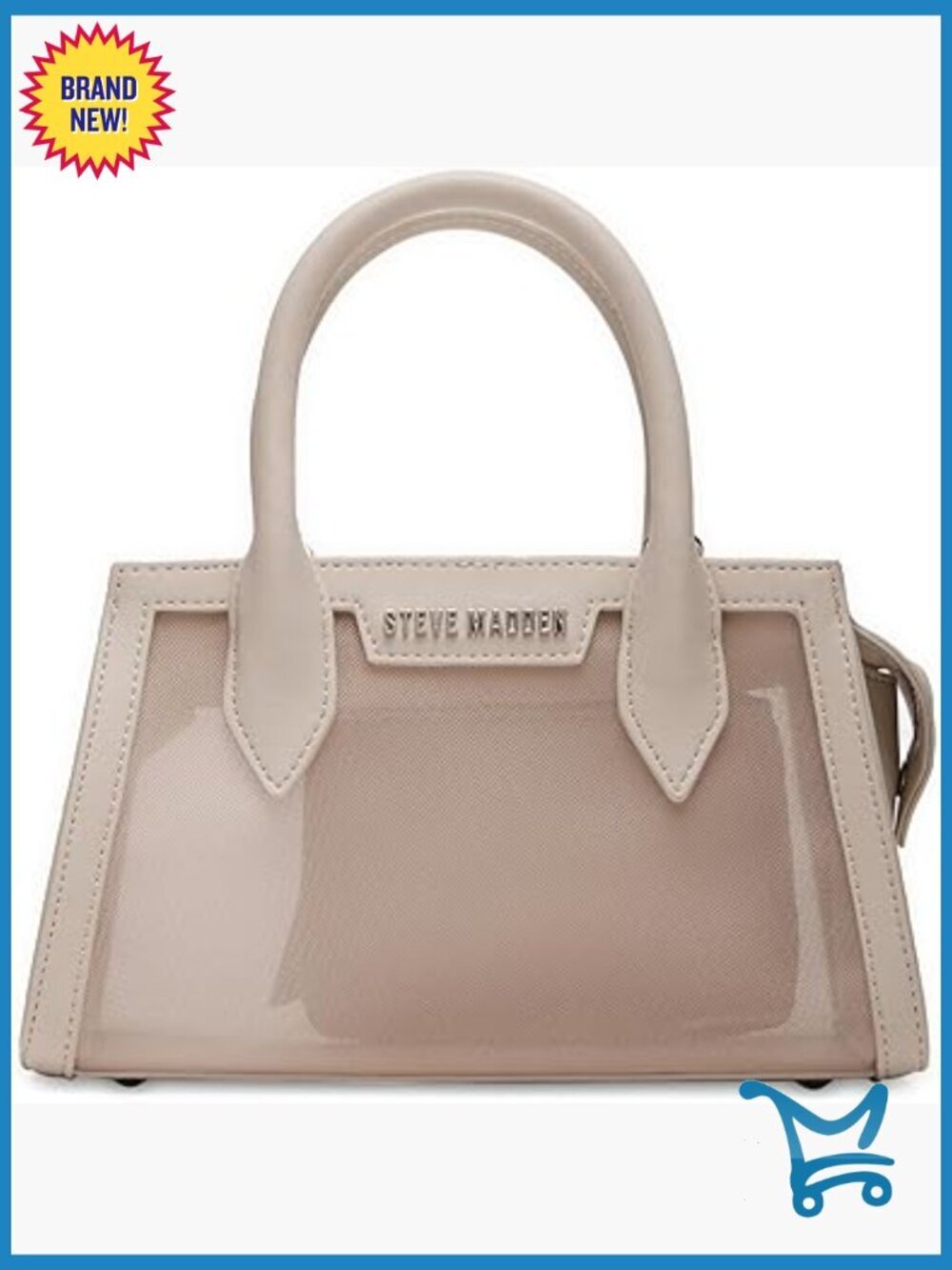 Mini Mesh Top Handle Bag with Detachable Crossbody Strap, Lightweight